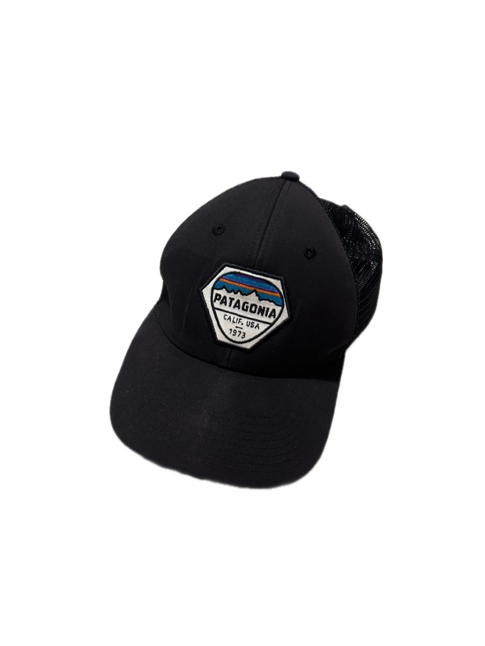 Patagonia Black Mesh Back Baseball Cap with Patch